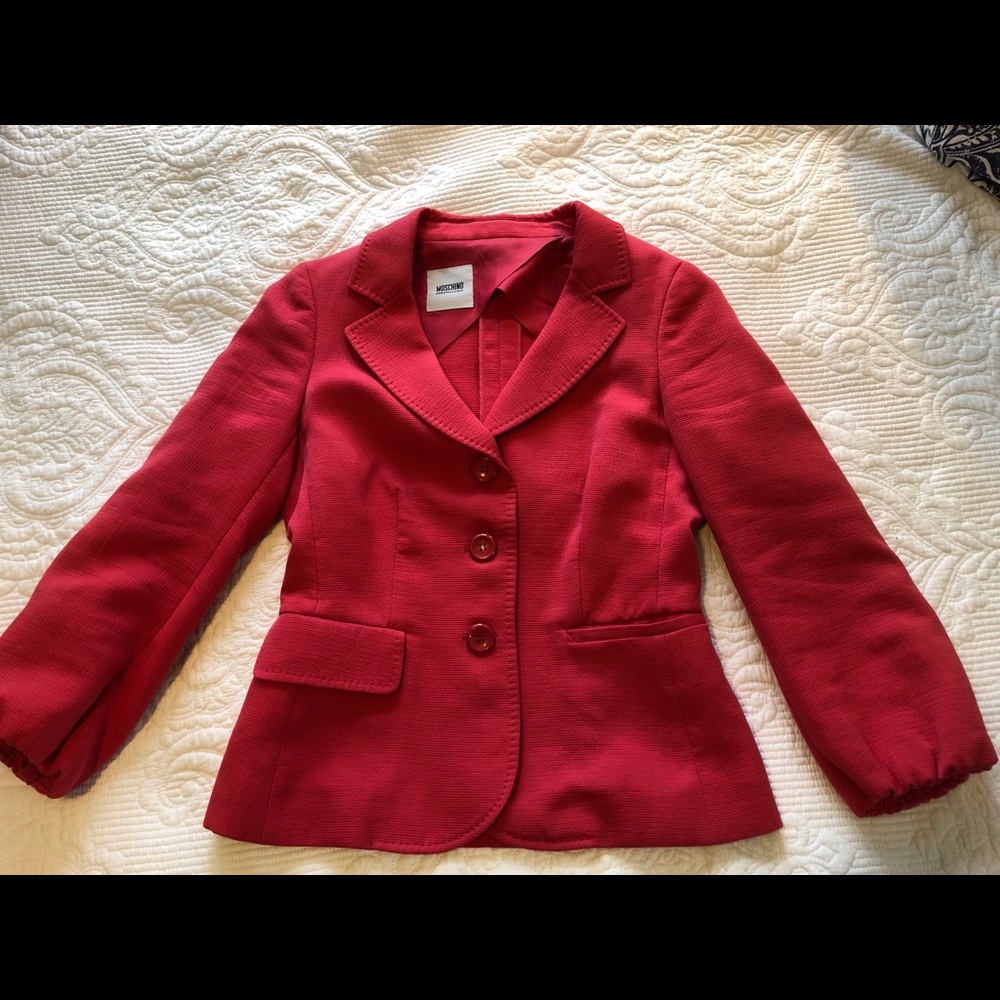 Moschino Pink 3/4 length sleeve Blazer